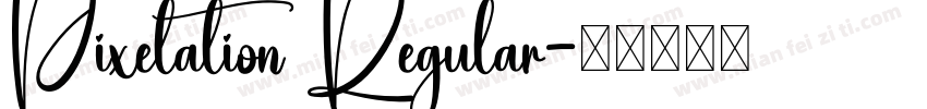 Pixelation Regular字体转换